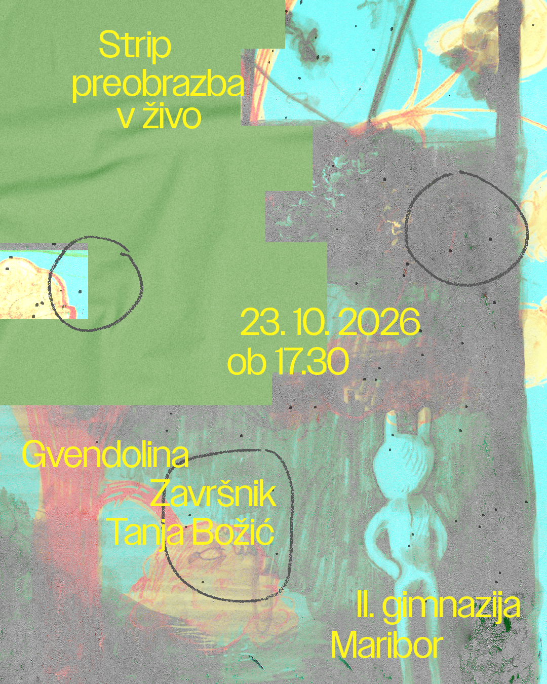 Strip preobrazba v živo: Tanja Božić in Gvendolina Završnik