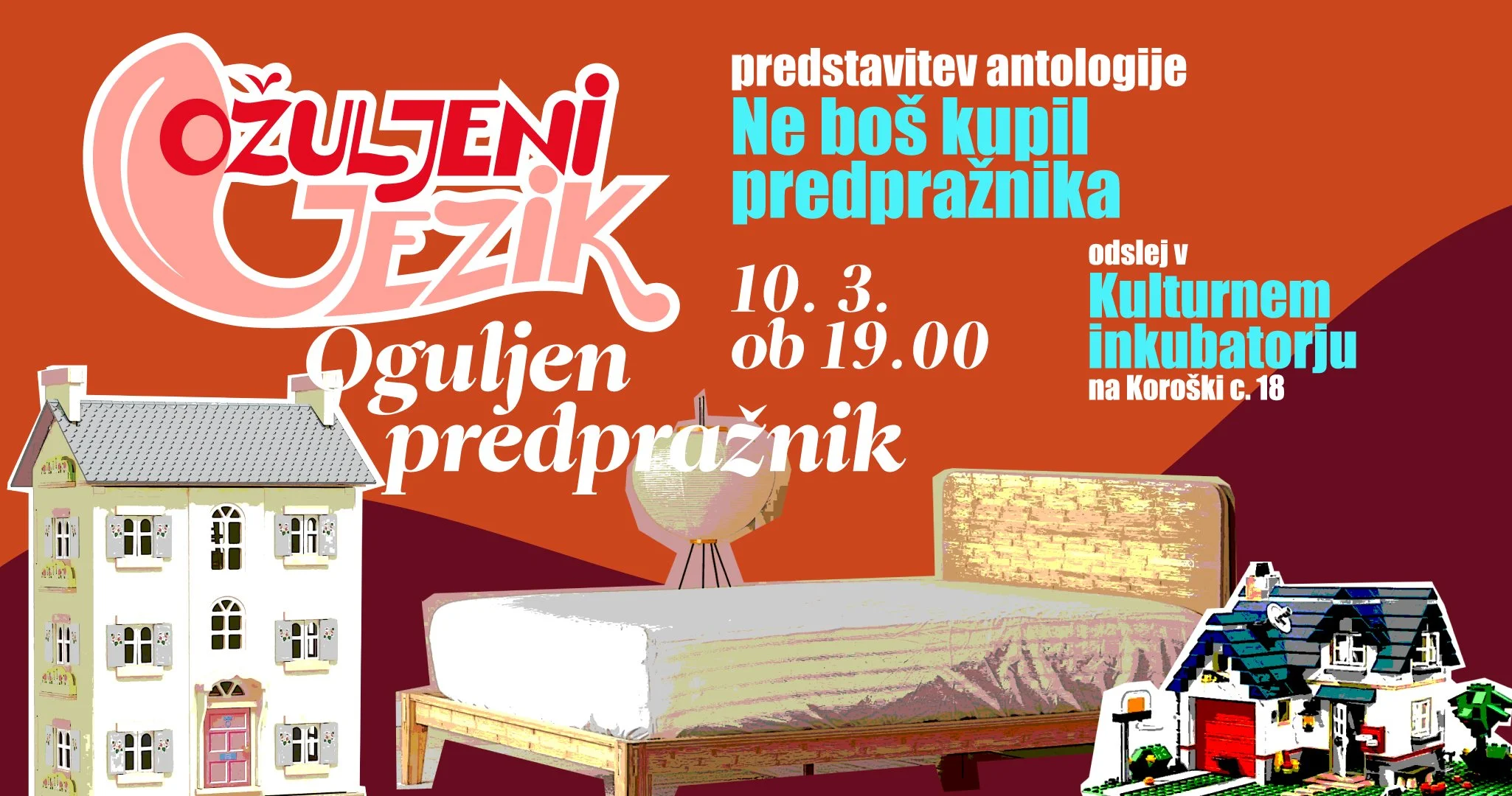 [Ožuljeni jezik] Predstavitev pesniške antologije Ne boš kupil predpražnika?