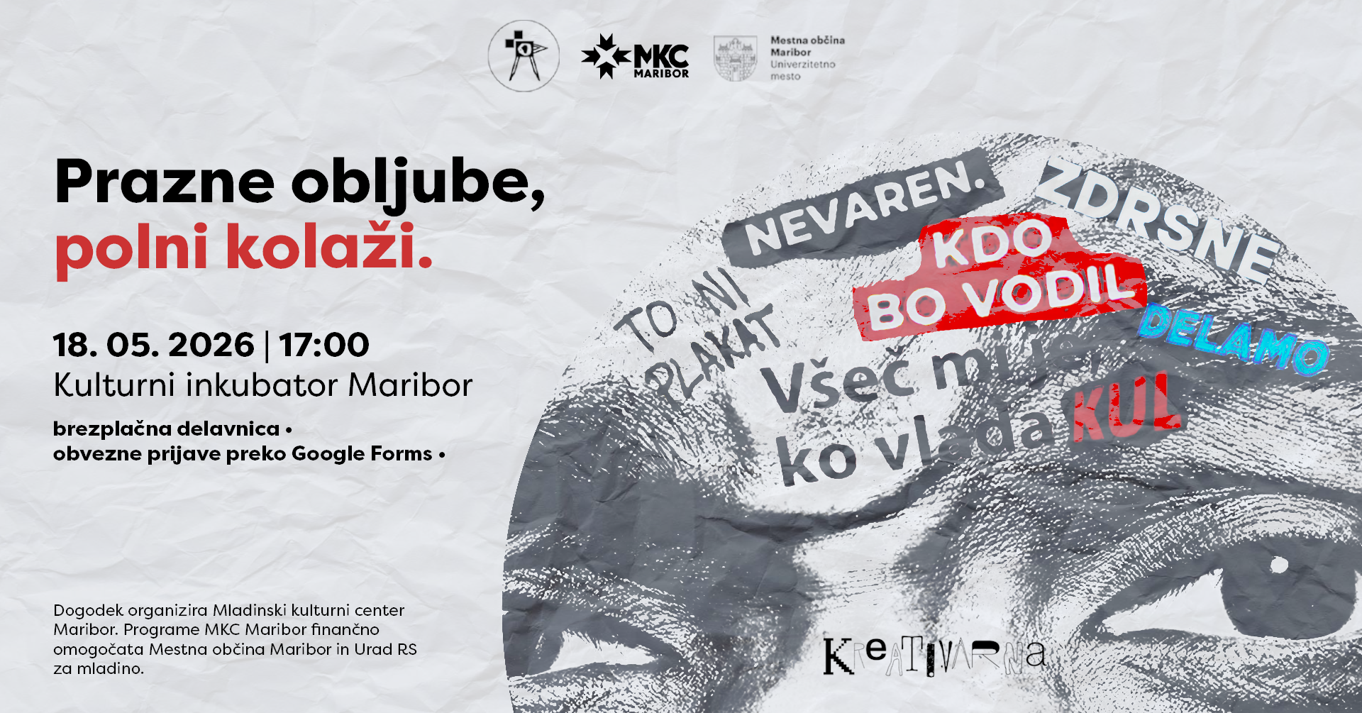 kolaž kreativarne - dogodek