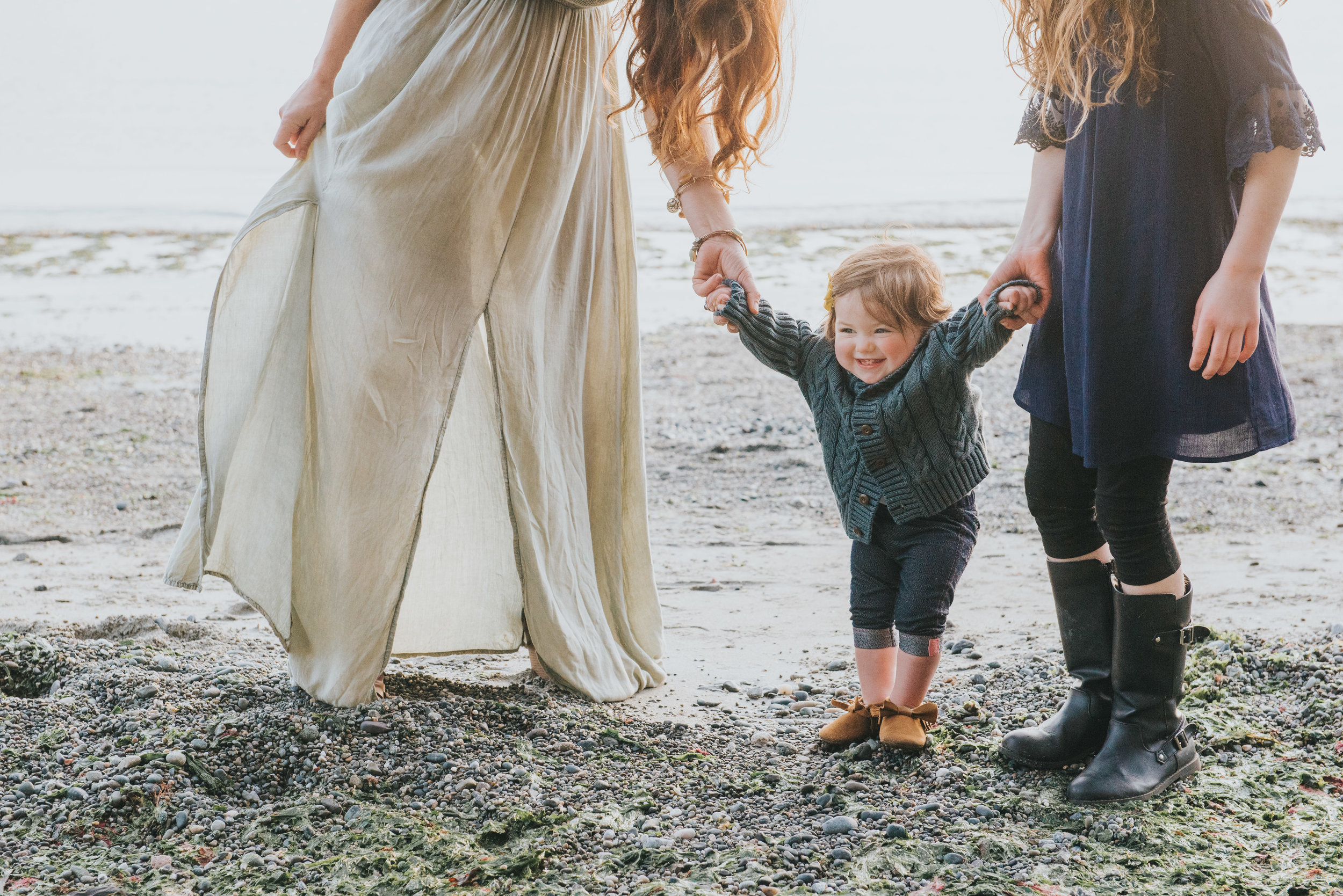 Mom and daughters