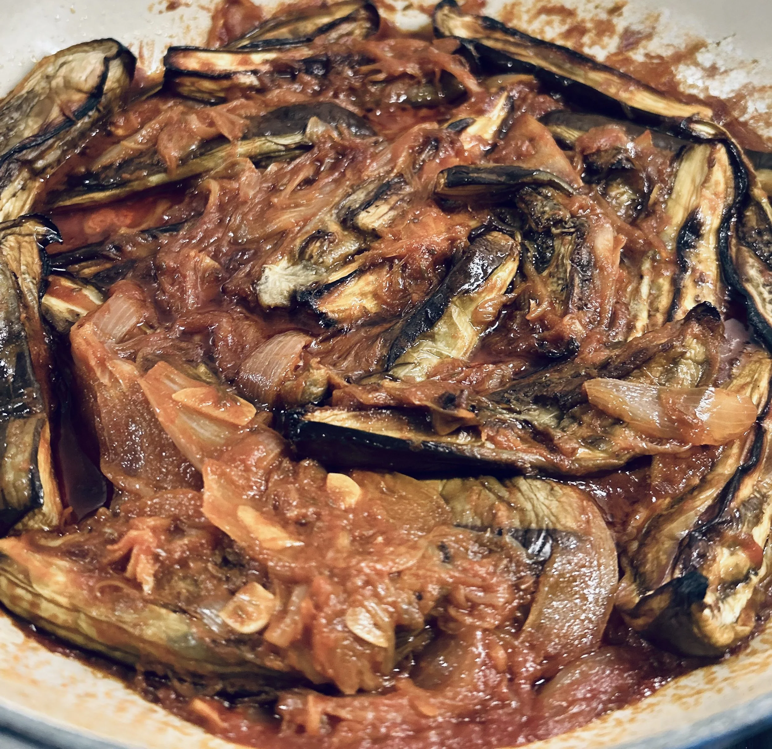 Melanzane mediorientali- eggplants with a middle eastern twist