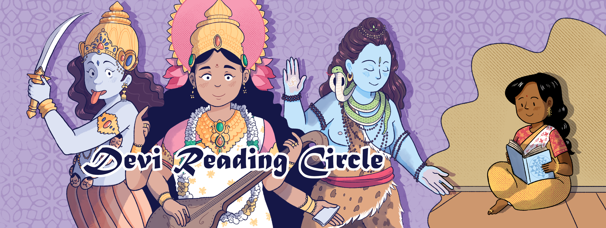  Illustration for the Devi Reading Circle Facebook Group  Digital 2017 