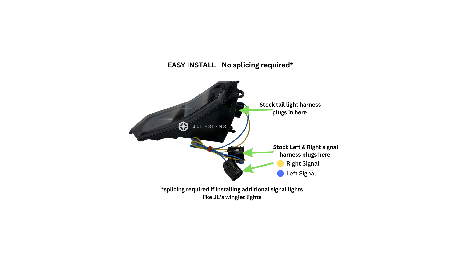 LED Tail light - Yamaha R1/R1M/R1S (2015-2026) Smoke/Integrated