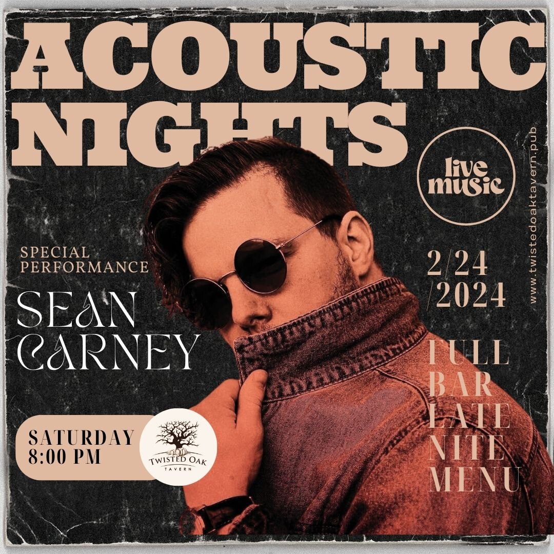 The jam machine Sean Carney is back with us Saturday Night! 🎸 Music begins at 8 PM!
@seanshredseverything 
Want to book a table? ➡Tap RESERVATIONS in our BIO