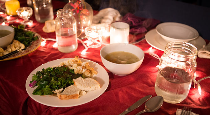 Dinner, Worship, and Enterprise