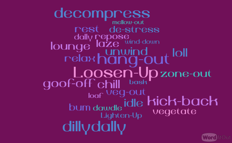 What would would be different if you chose to 'Lighten Up and Loosen Up'?