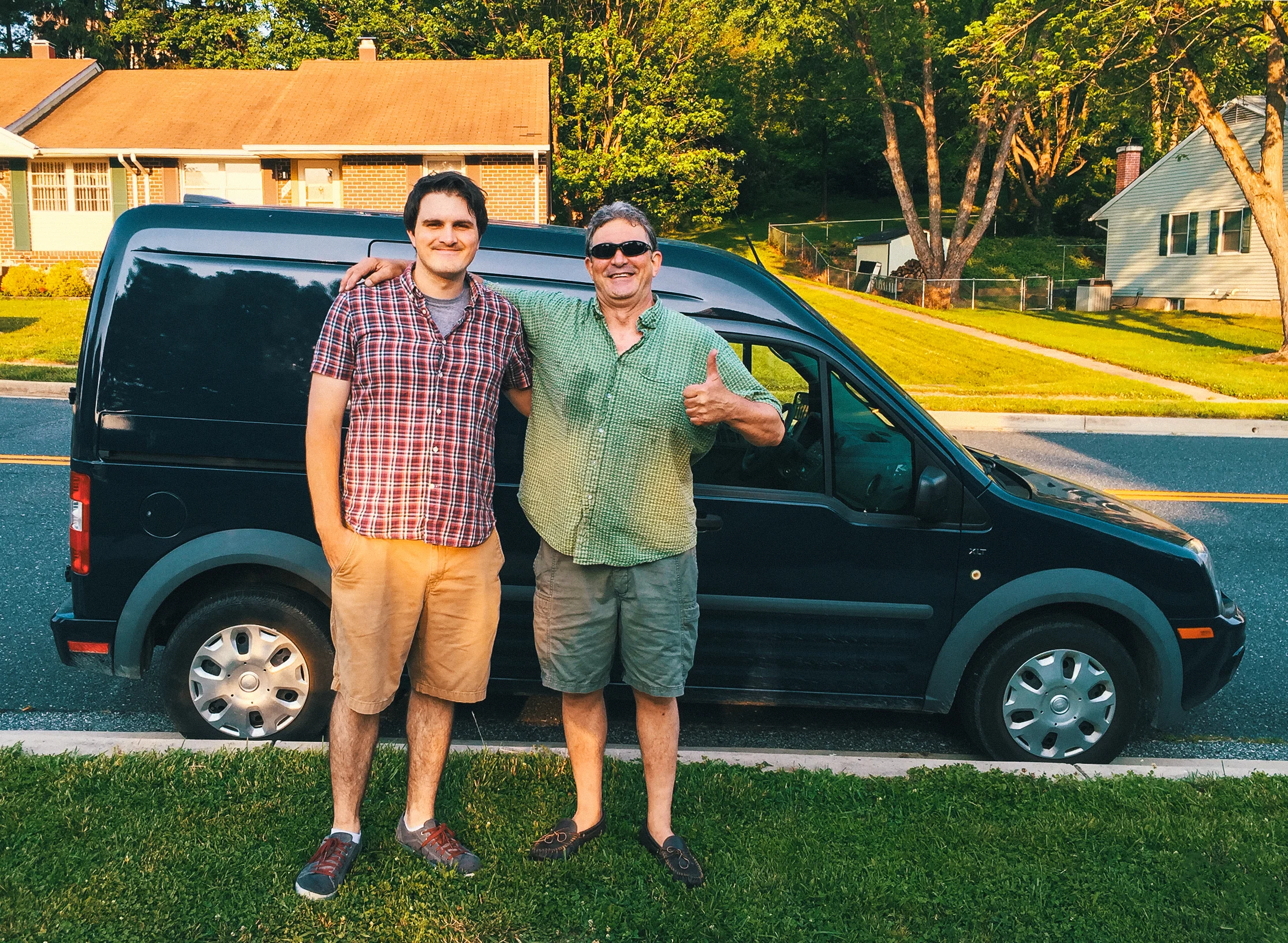 Dad and I before we left Baltimore, MD, in 2015.