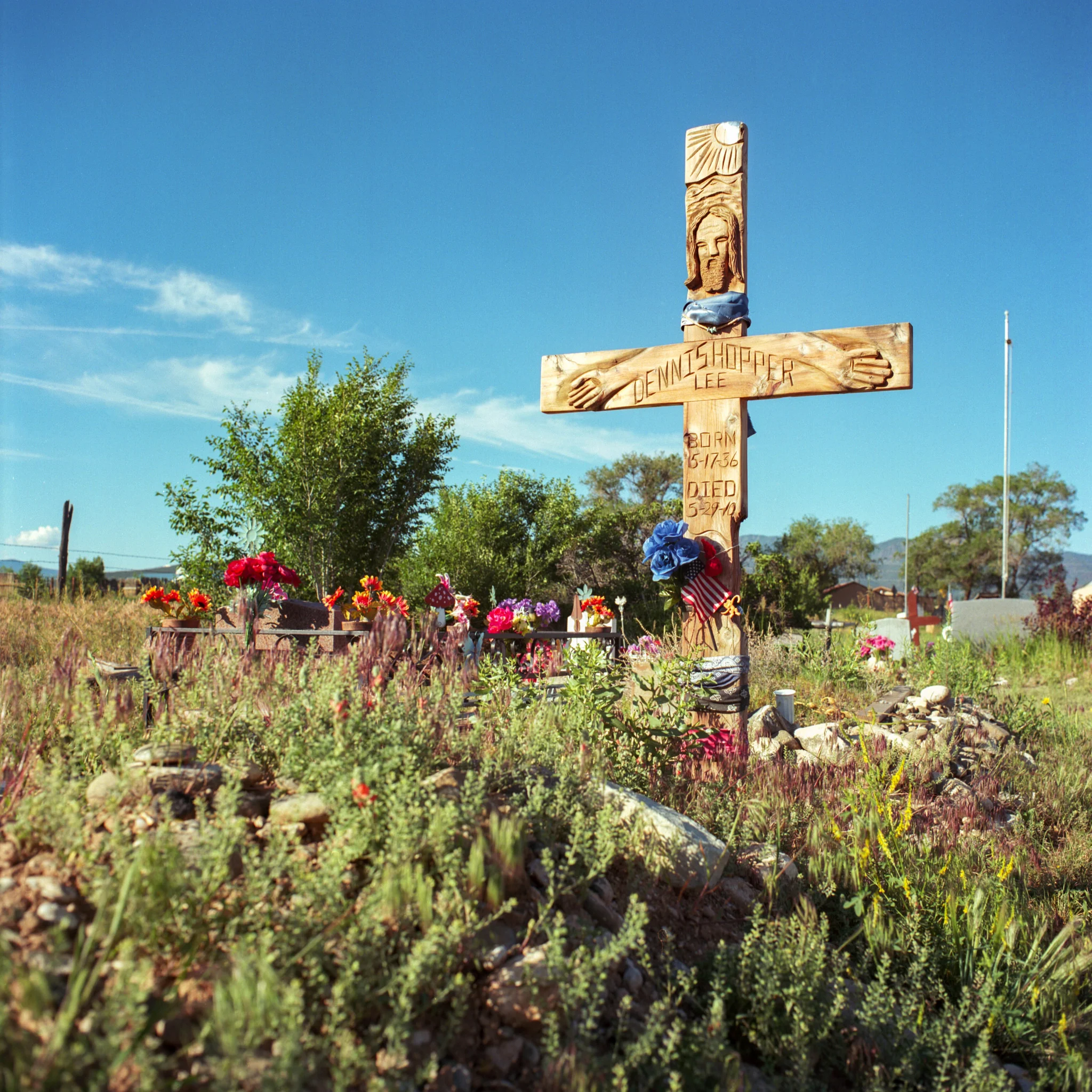Actor Dennis Hopper's grave. (May 17, 1936 – May 29, 2010)