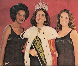 Sergipe foi a Londres com Maria Izabel (dir). Ângela do PR (c) foi ao Miss Universo e Vera da GB foi ao Miss Internacional.