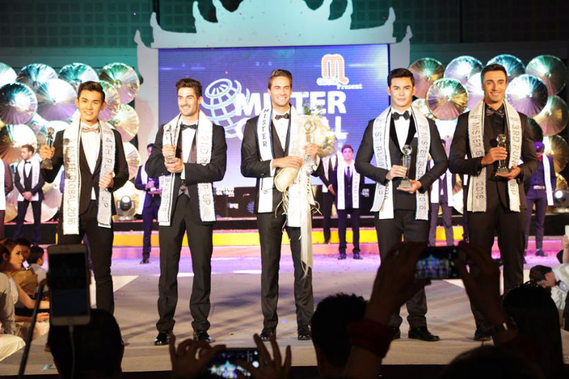 Top 5: Cingapura (5), Espanha (3), Rep. Tcheca (1), Tailândia (2) e Brasil (4) - foto: Mister Global
