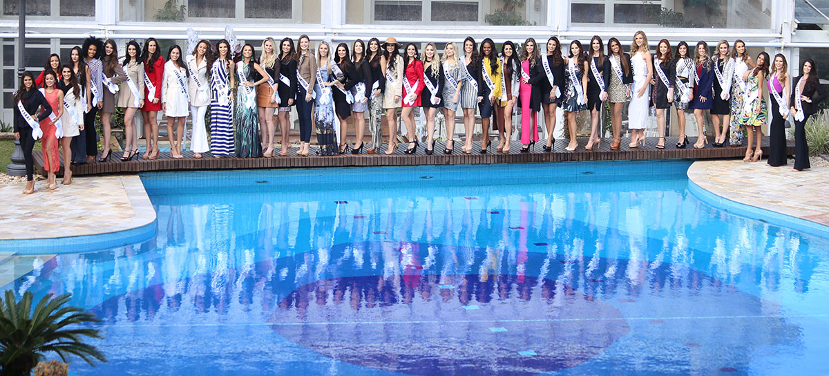 Candidatas a Miss Mundo Brasil 2016 em Jurerê Internacional (foto Leonardo Rodrigues)