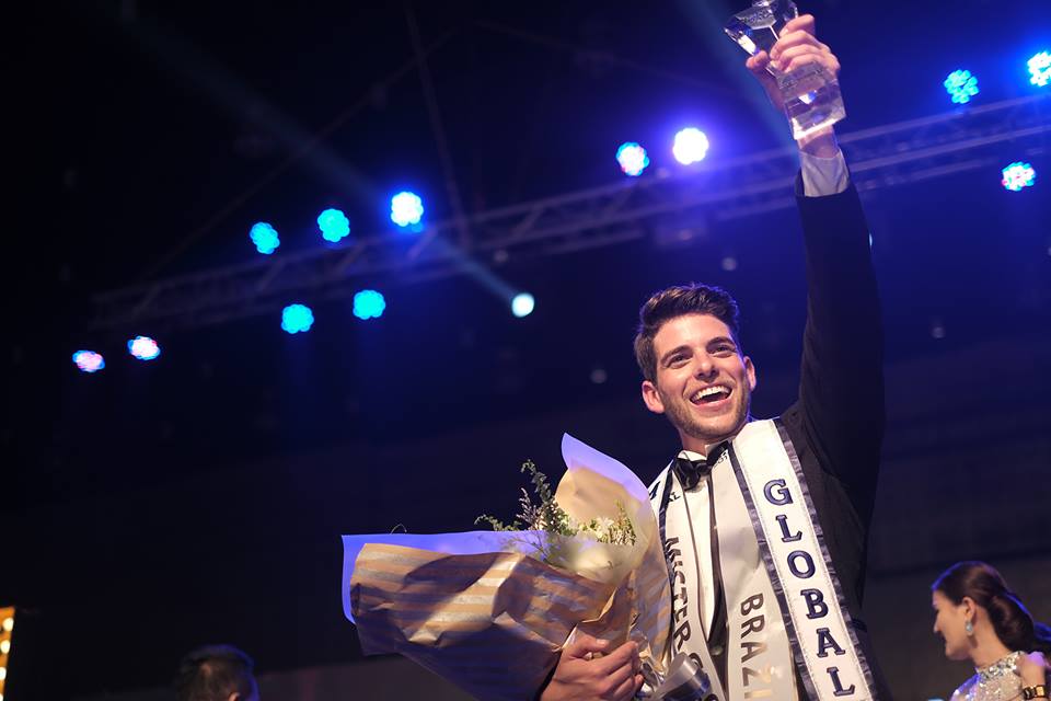 Pedro Gicca tornou-se hoje o quarto brasileiro a ganhar um concurso do "Grand Slam". Ele é o Mister Global 2017.