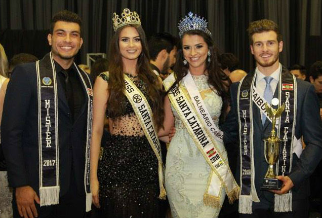 Os vencedores de 2017, que ainda competirão no Hotel do Bosque, no dia 12 de agosto, no Concurso Nacional de Beleza, e os representantes catarinenses no CNB 2018.