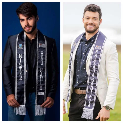 Matheus (esquerda) abriu mão do título estadual para cuidar do restaurante que abriu em sua cidade recentemente. Samuel (direita) é o novo Mister São Paulo CNB.