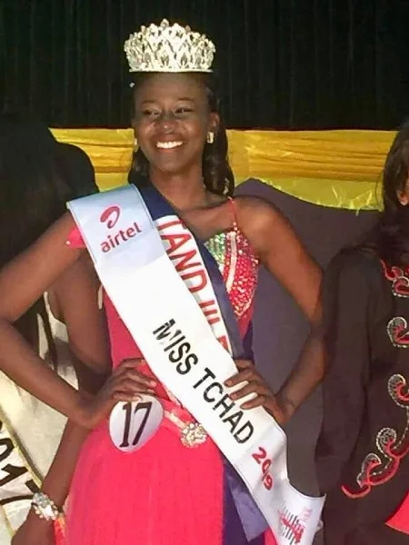 Em concurso realizado na capital do país, N’djamena, Caltouma foi eleita Miss Chade 2019.