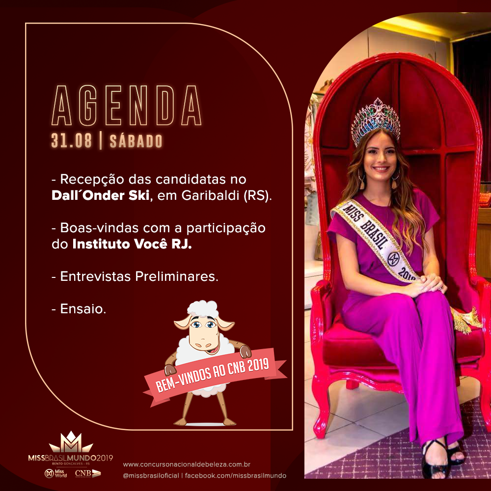 Agenda de sábado, 31 de agosto.
