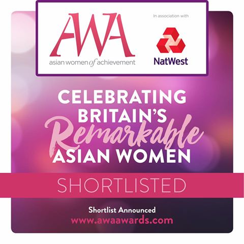 Excited to announce that I am a finalist for the Asian Women of Achievement Awards 2017 in the Arts & Culture category! The Awards, now in their 18th year, cut across a broad range of sectors in British life – from business and media to sport, culture and public service in order to celebrate and recognise the incredible work of Asian women in Britain. Onwards and upwards!