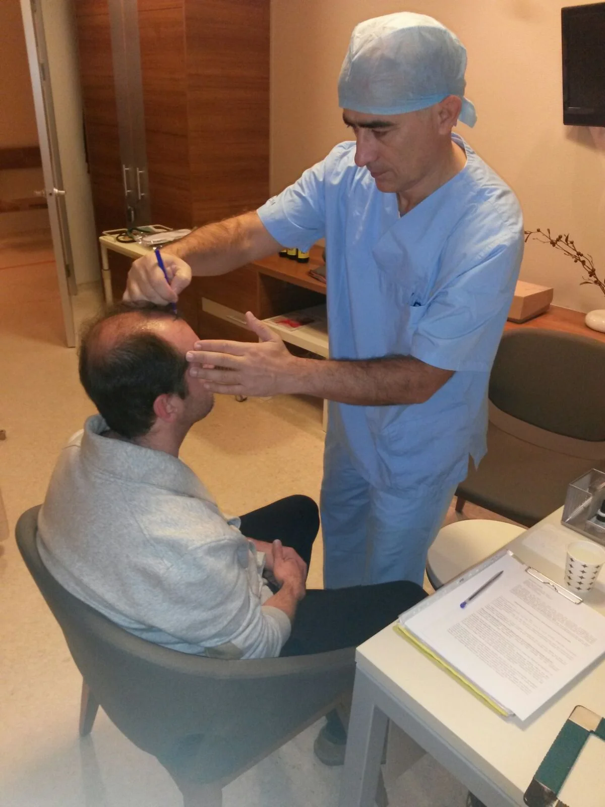 16.12.2015 Die Haarsituation vor dem Eingriff