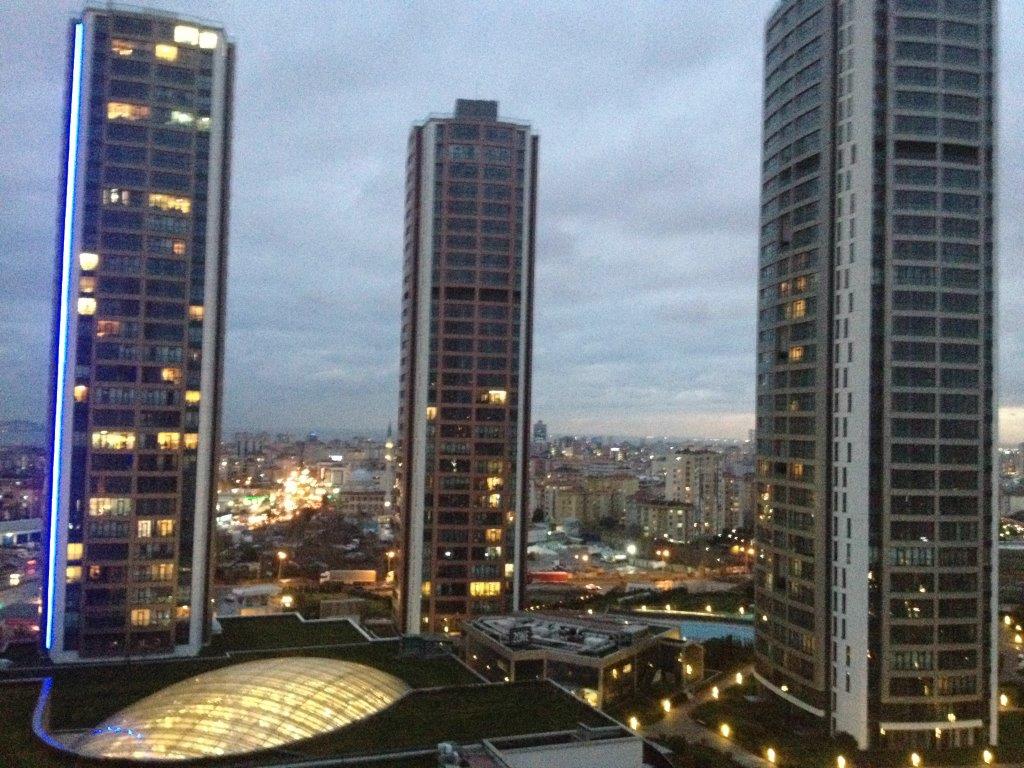 Die Aussicht aus dem Hotelzimmer