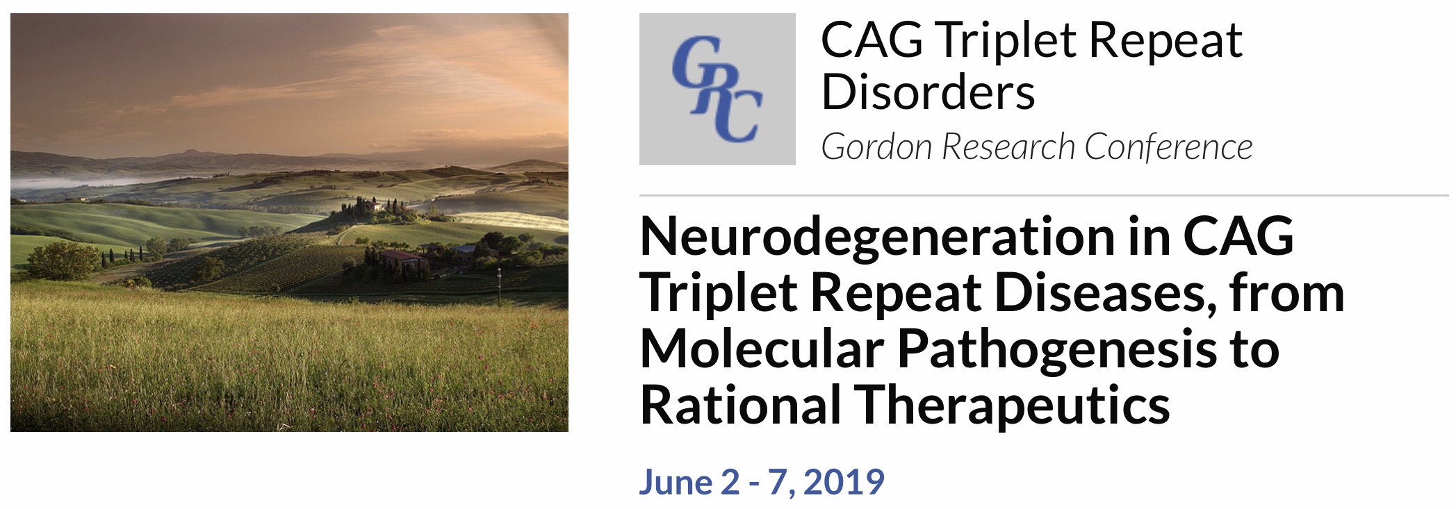 Mahmoud presents at the CAG Triplet Repeat Disorders 2019 GRC in Italy