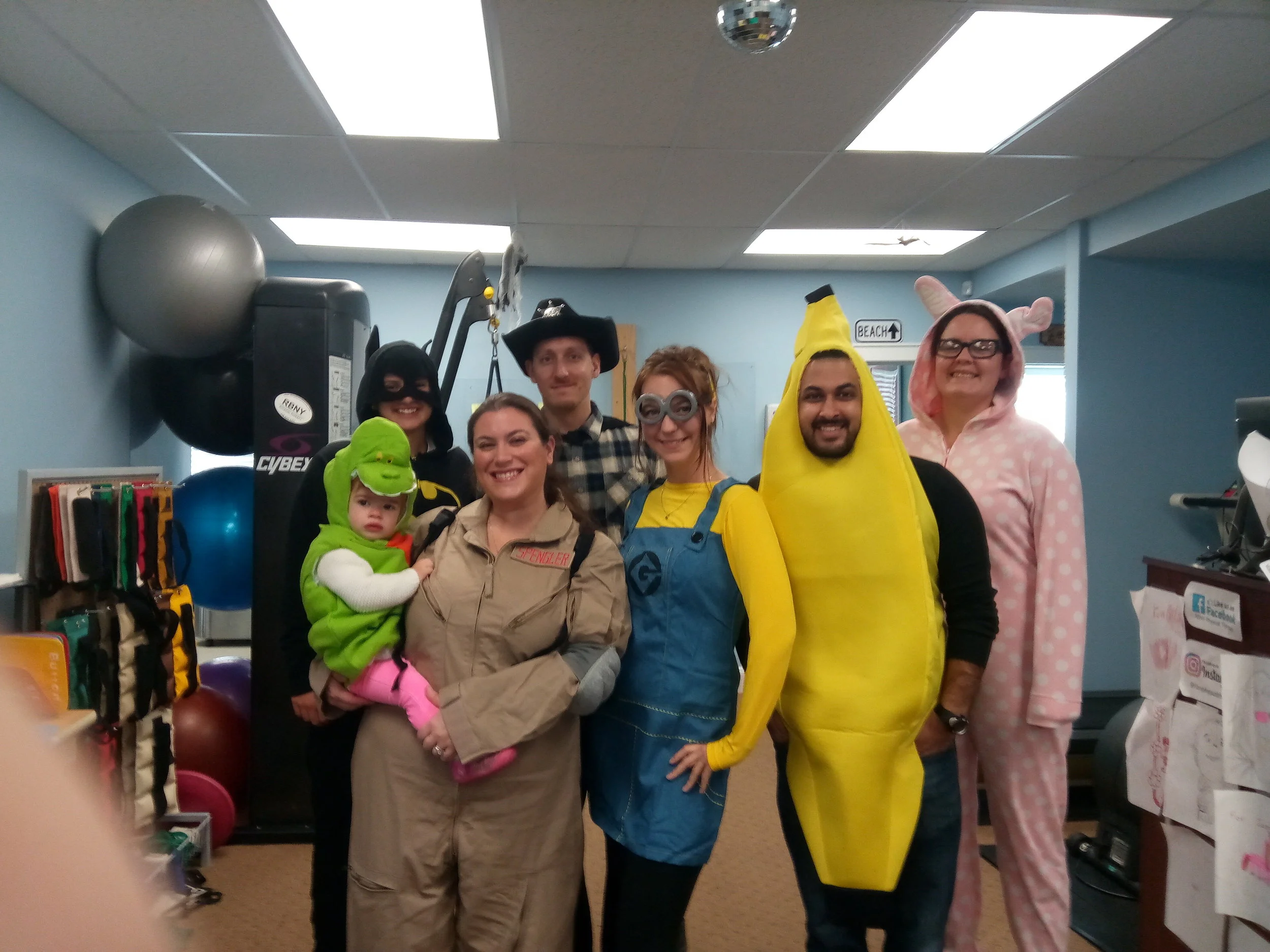 And here is some of our staff on Halloween 2017!