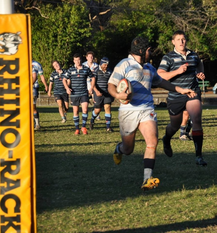 Nicolo running in his frist try in Aussie