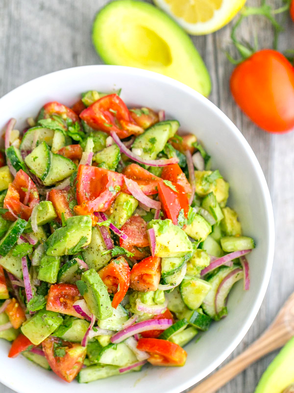Avocado Cucumber Salad by Chef Charles Chen 