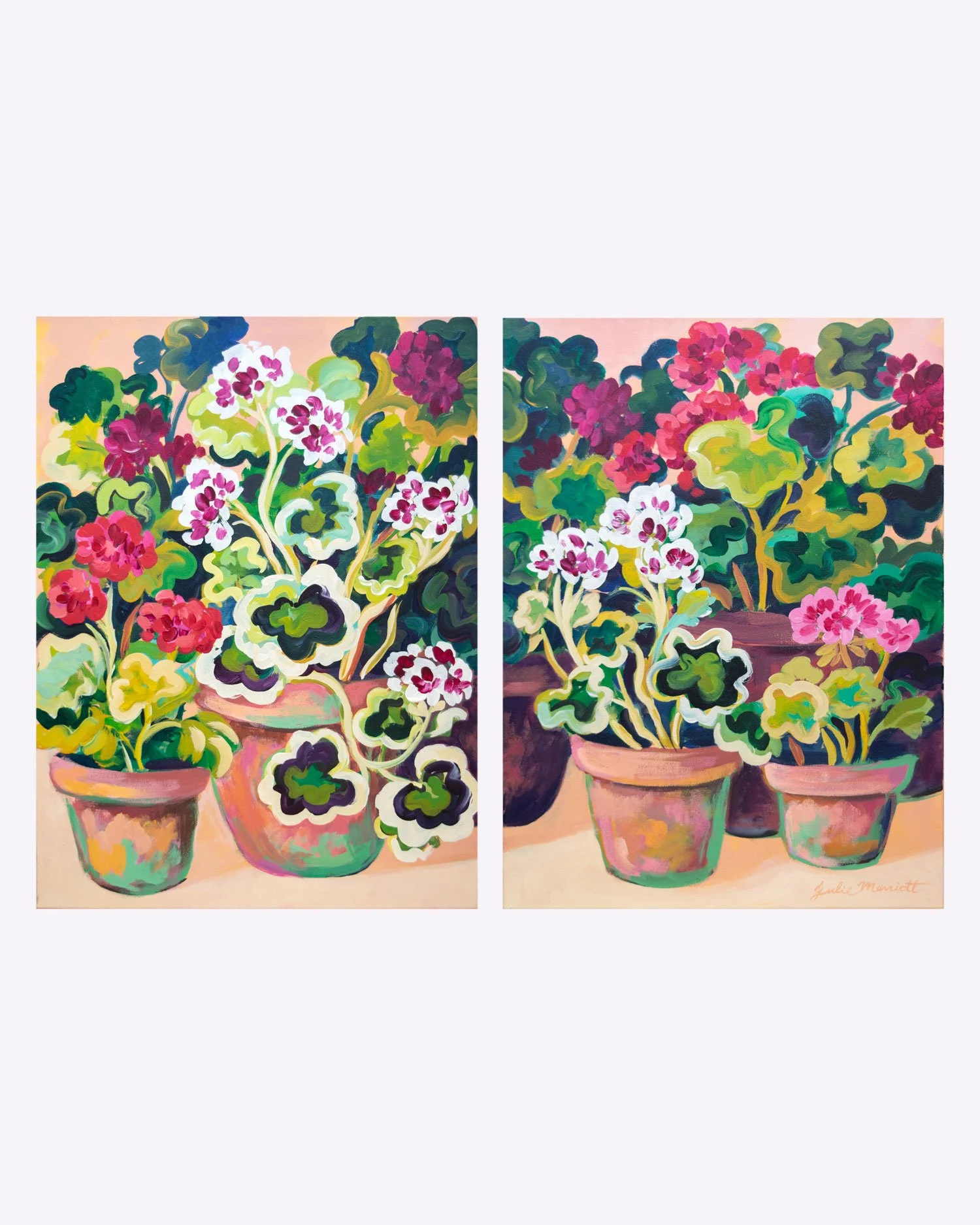 The Geranium Collection- 24x36