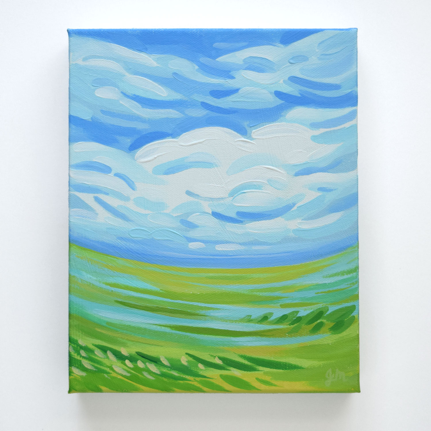 Blush Skies - 8x10 acrylic painting — Julie Marriott