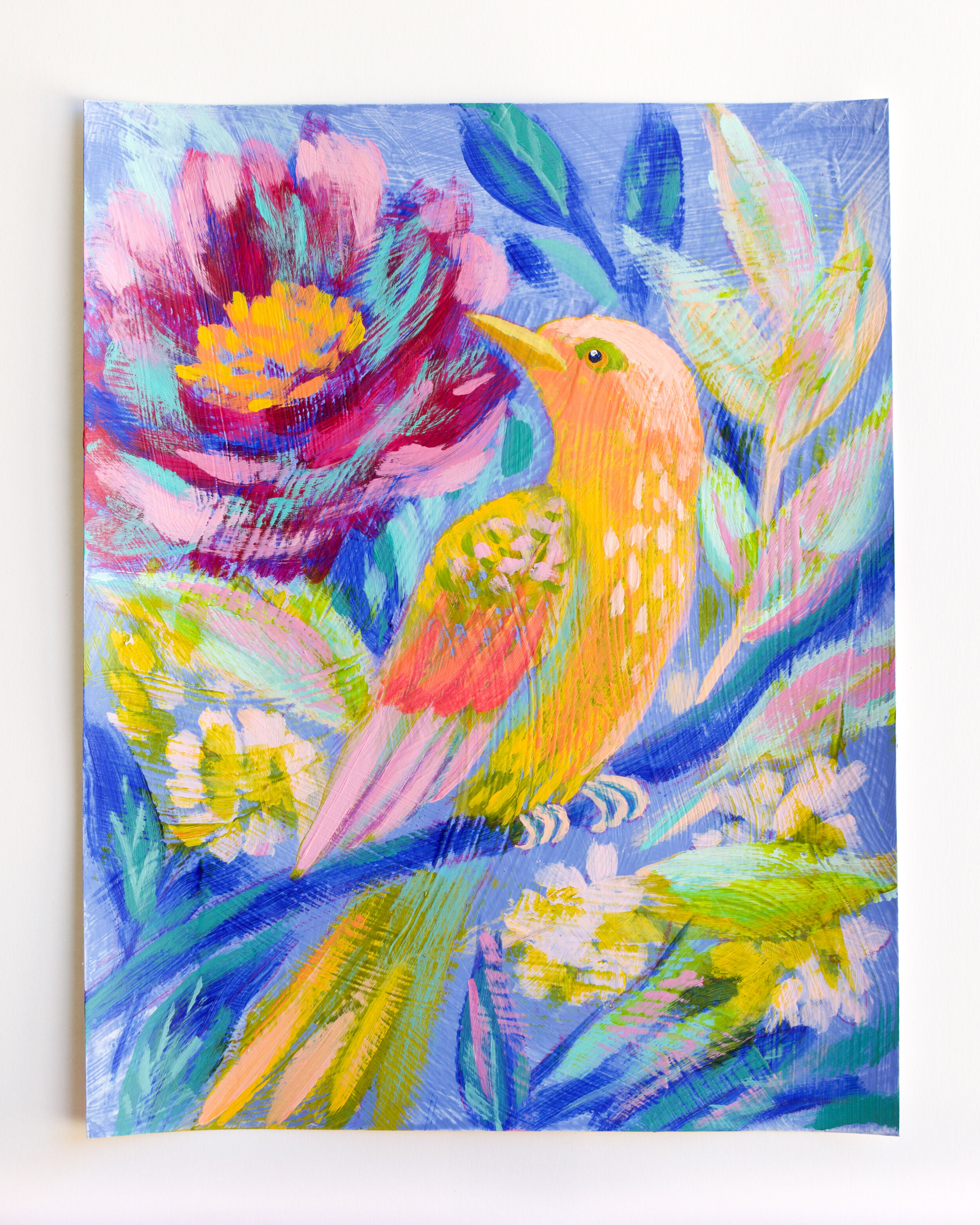 Birdsong in Blue I - 11x14