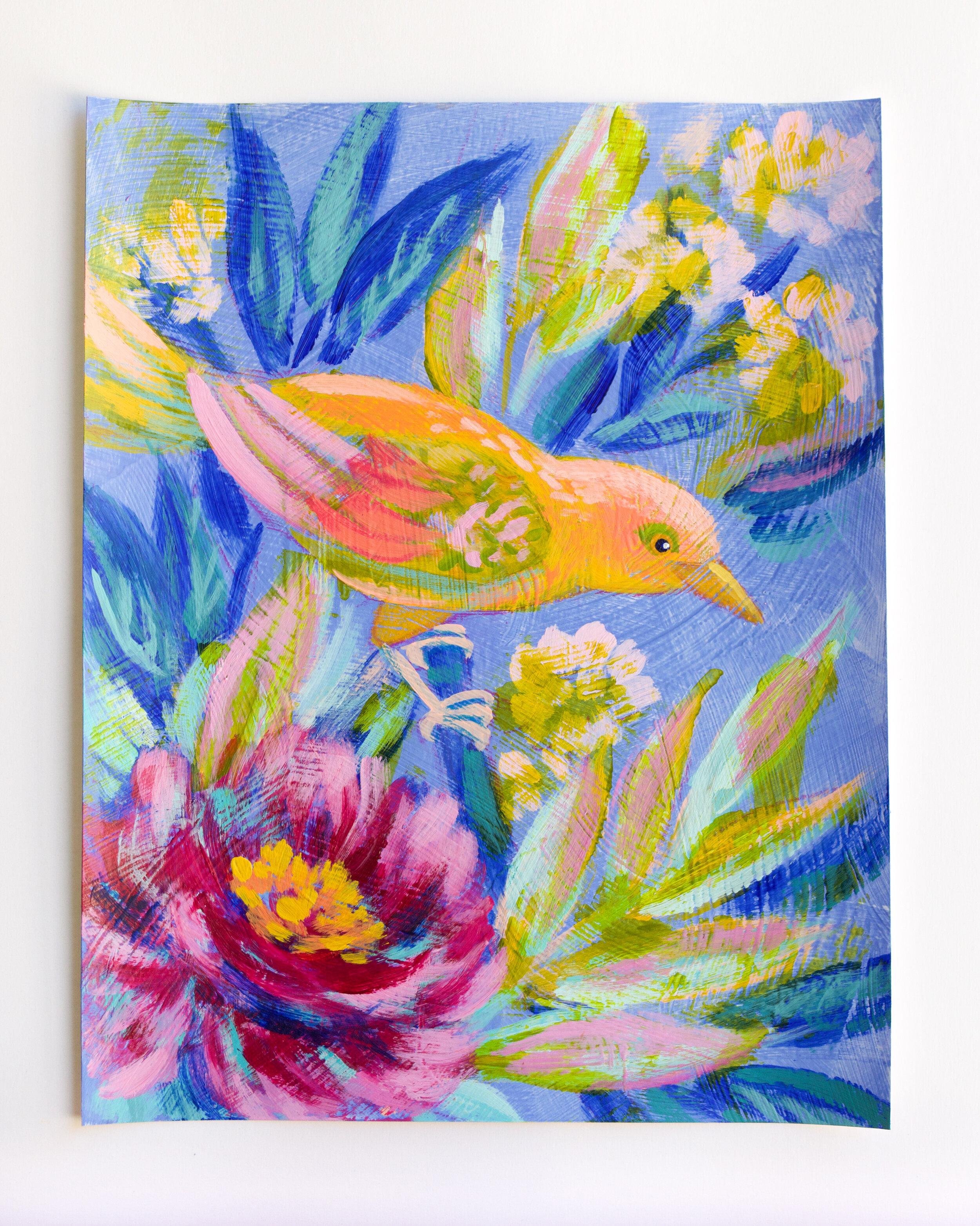 Birdsong in Blue II - 11x14