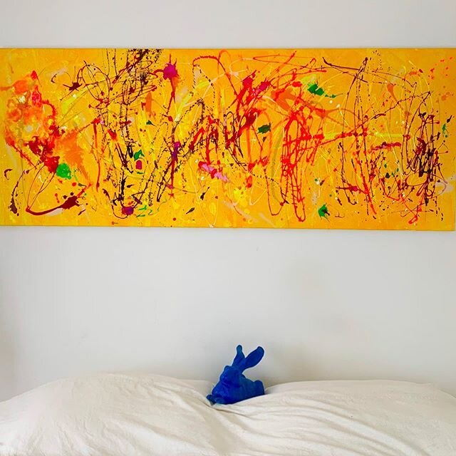 More freedom to move these days... how to use this ... 🤔?
Playtime, 70x180x2 cm, acrylic on linen.
#kunst#kunstwerk#contemporaryart #contemporarypainting #abstractart #abstractpainting #abstract #drippainting #colorful #color #colorart #yellow #poll