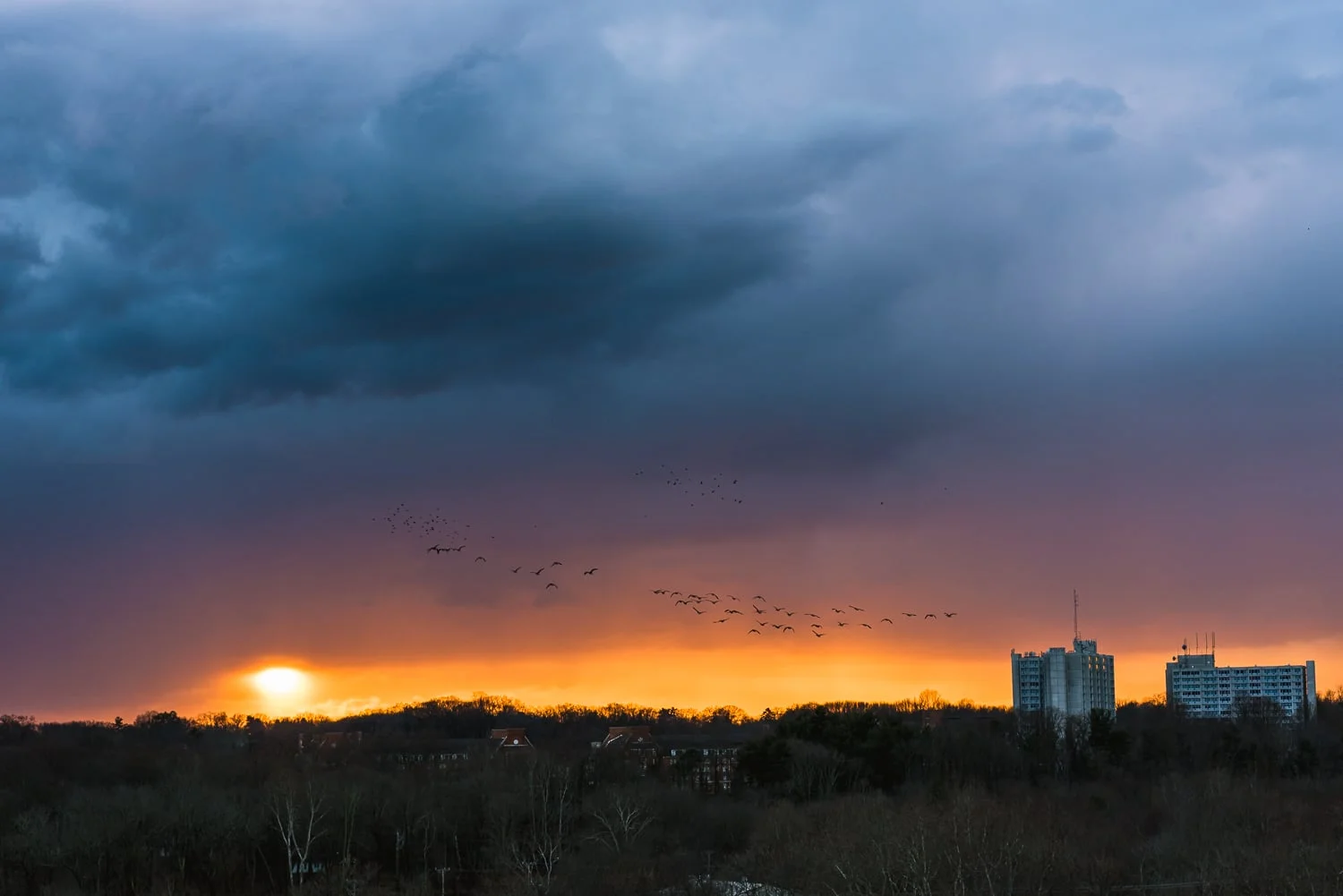 Christiana Towers in the distance