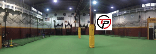 (TP entrance - back right of turf)