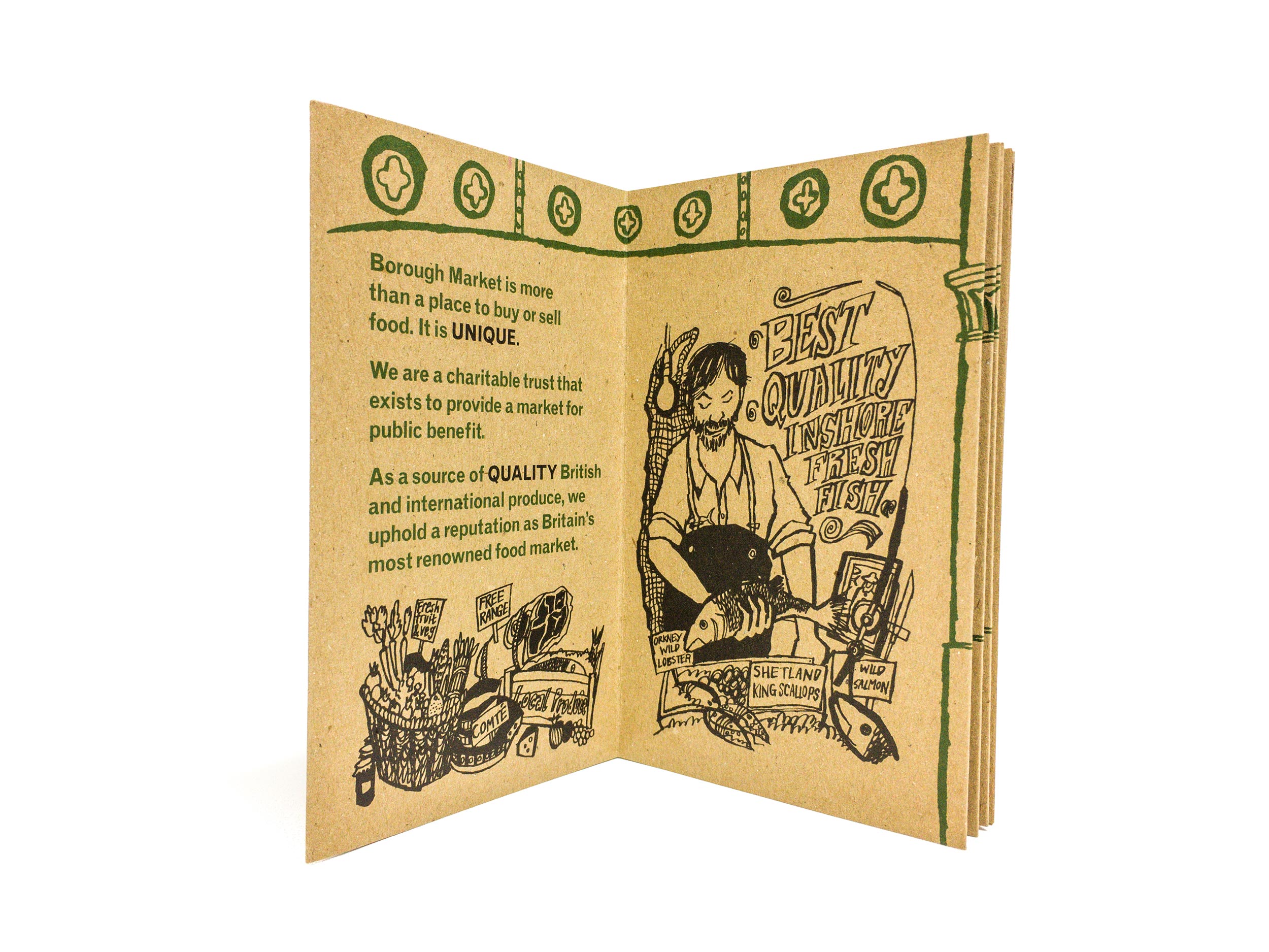 Illustrated Borough Market booklet by James Oses, image 2
