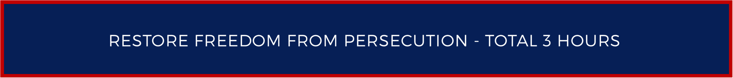 Restore Freedom From Persecution