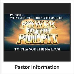 Information for Pastors