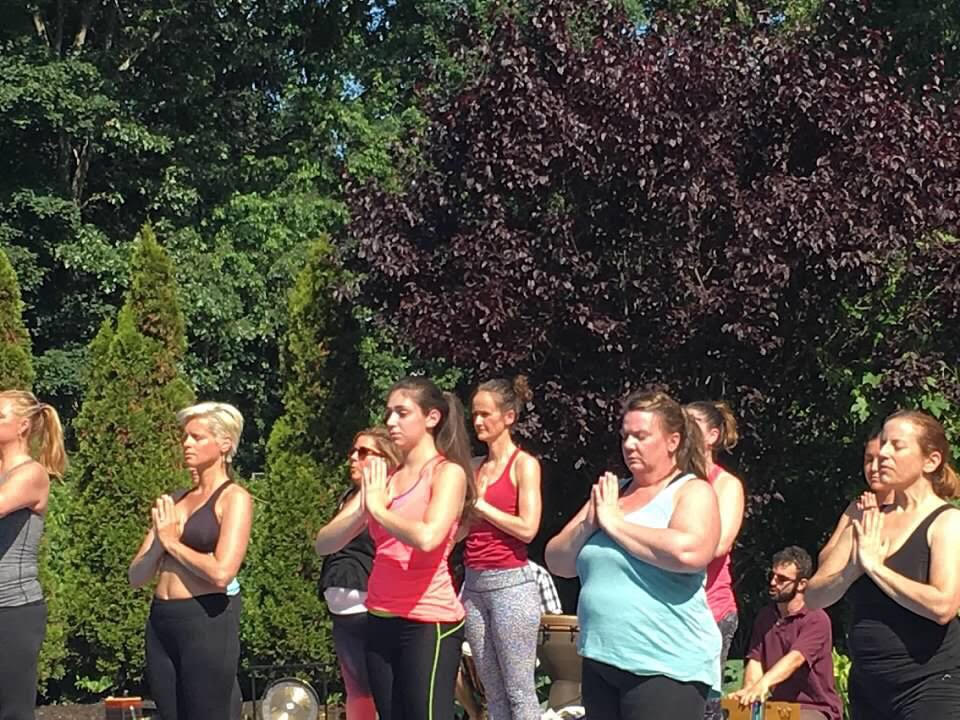 Poolside Yoga