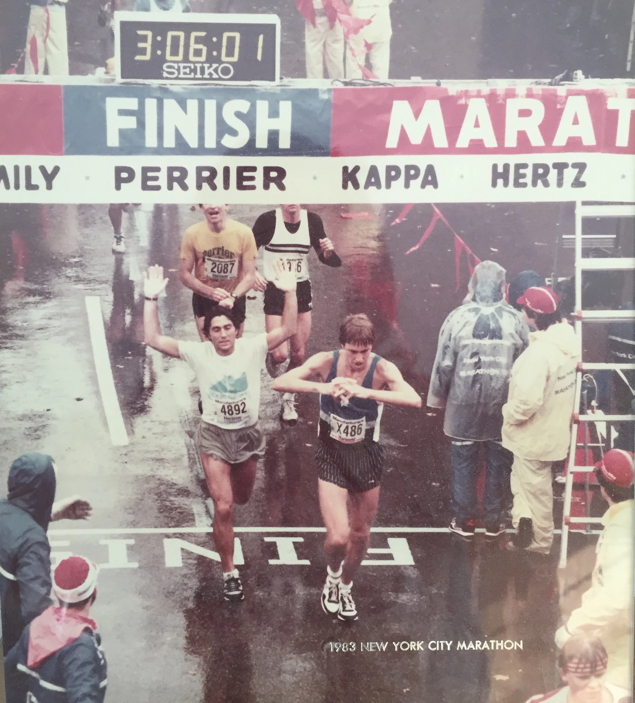 3:06:01 in pouring rain. My dad was/is a machine. I said I wouldn't post this on Instagram; I said nothing about my blog :)