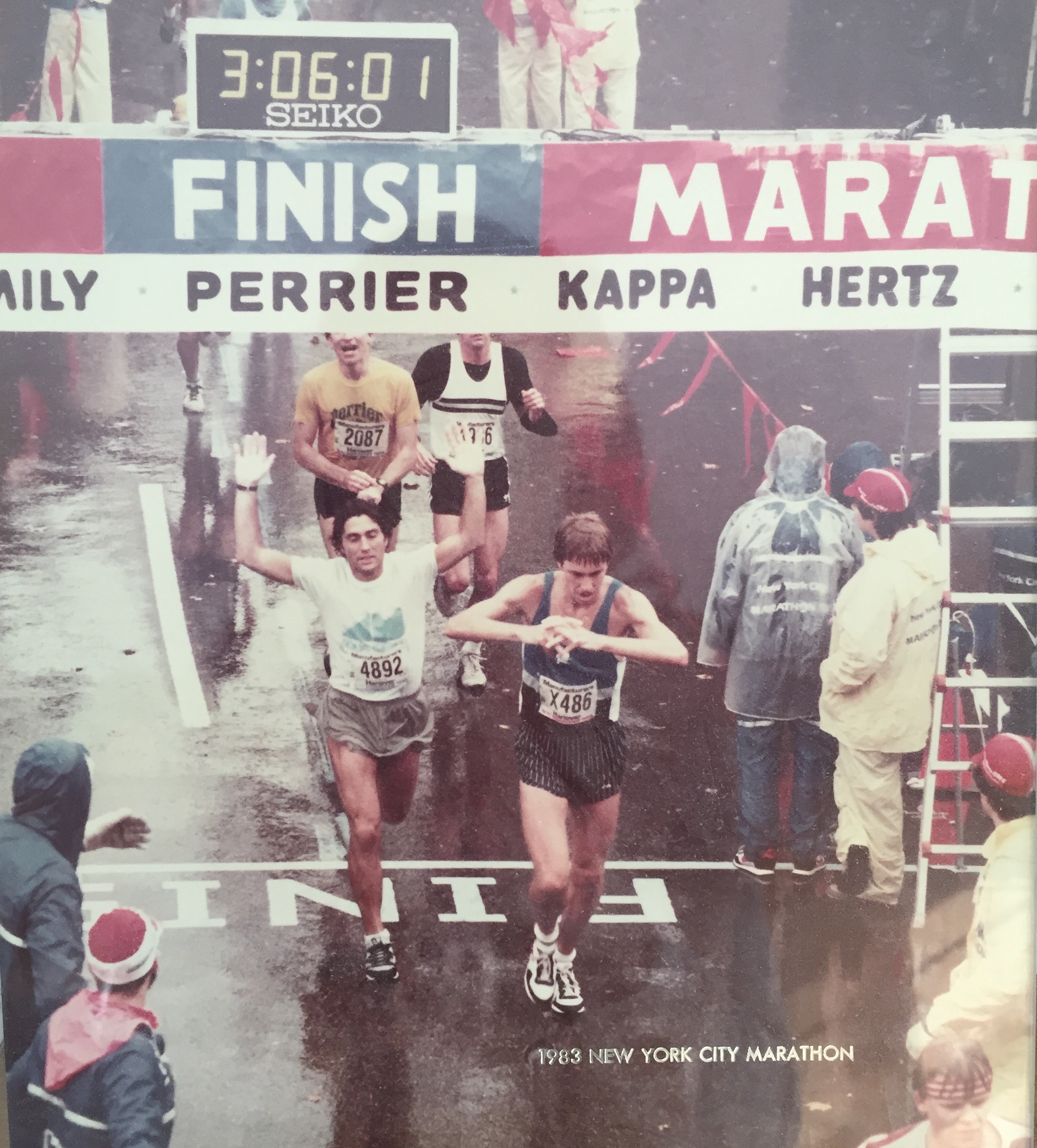 3:06:01 in pouring rain. My dad was/is a machine. I said I wouldn't post this on Instagram; I said nothing about my blog :)