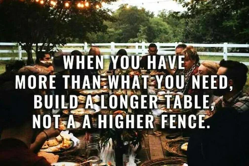 A time for giving and giving back