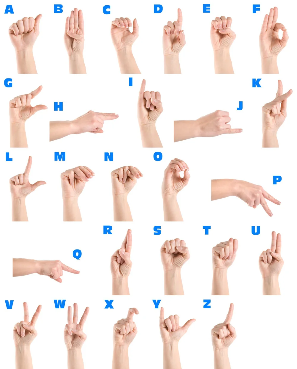 Tactile Sign Language Chart Sign Language Chart | 101 Printable