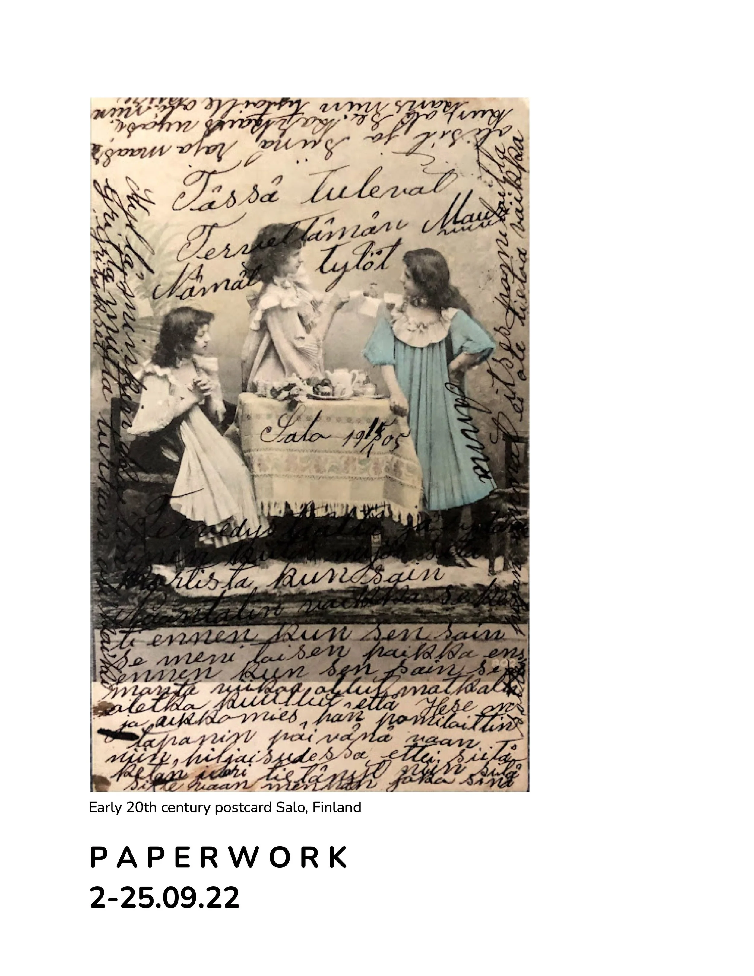 Paperworks | Kulturhus Björkboda, Björkboda, Finland. September 1 - October 15, 2022.