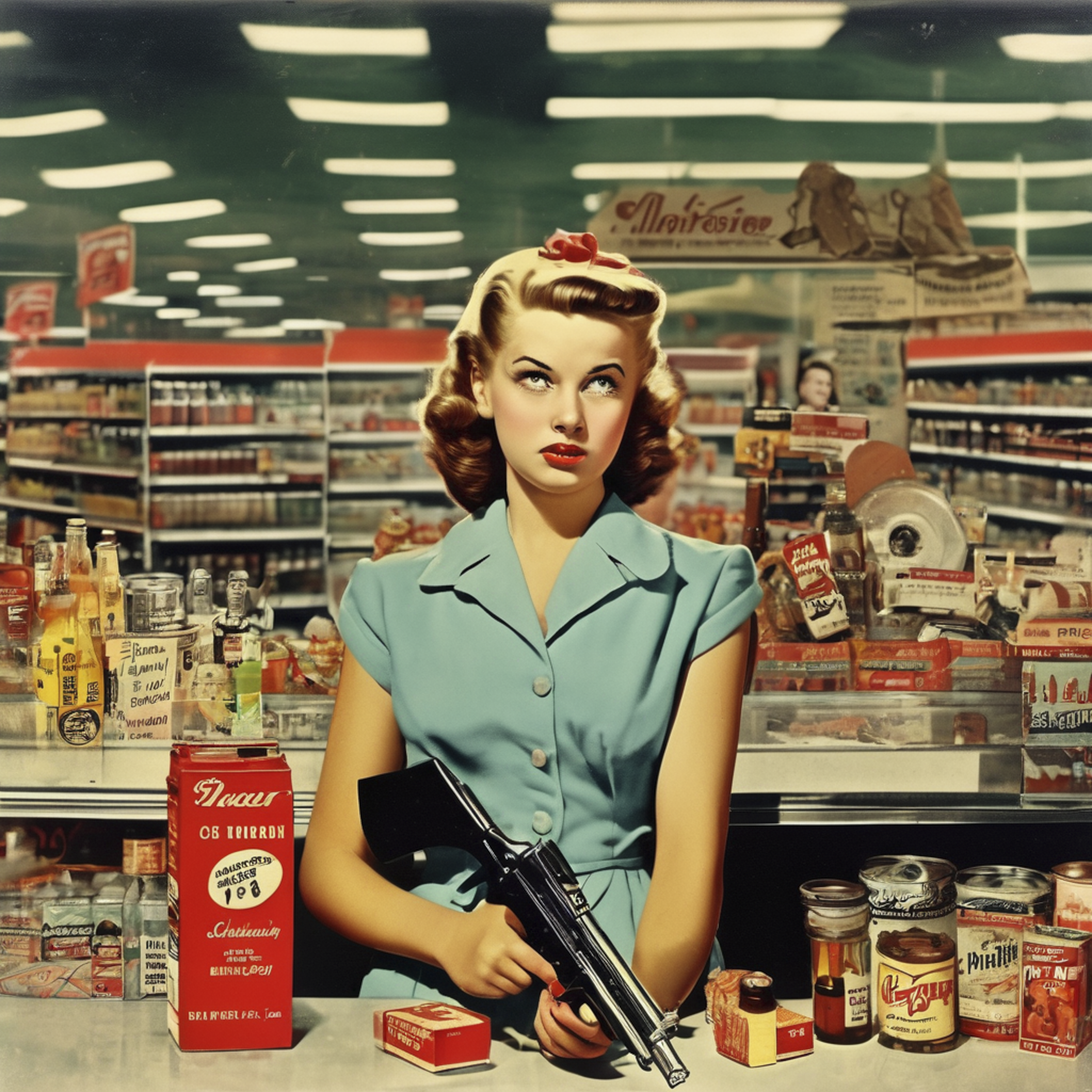 Schoolgirl Sniper - Women in The Middle-HEYDT-2024-AiAssemblage-40x40in-3.png