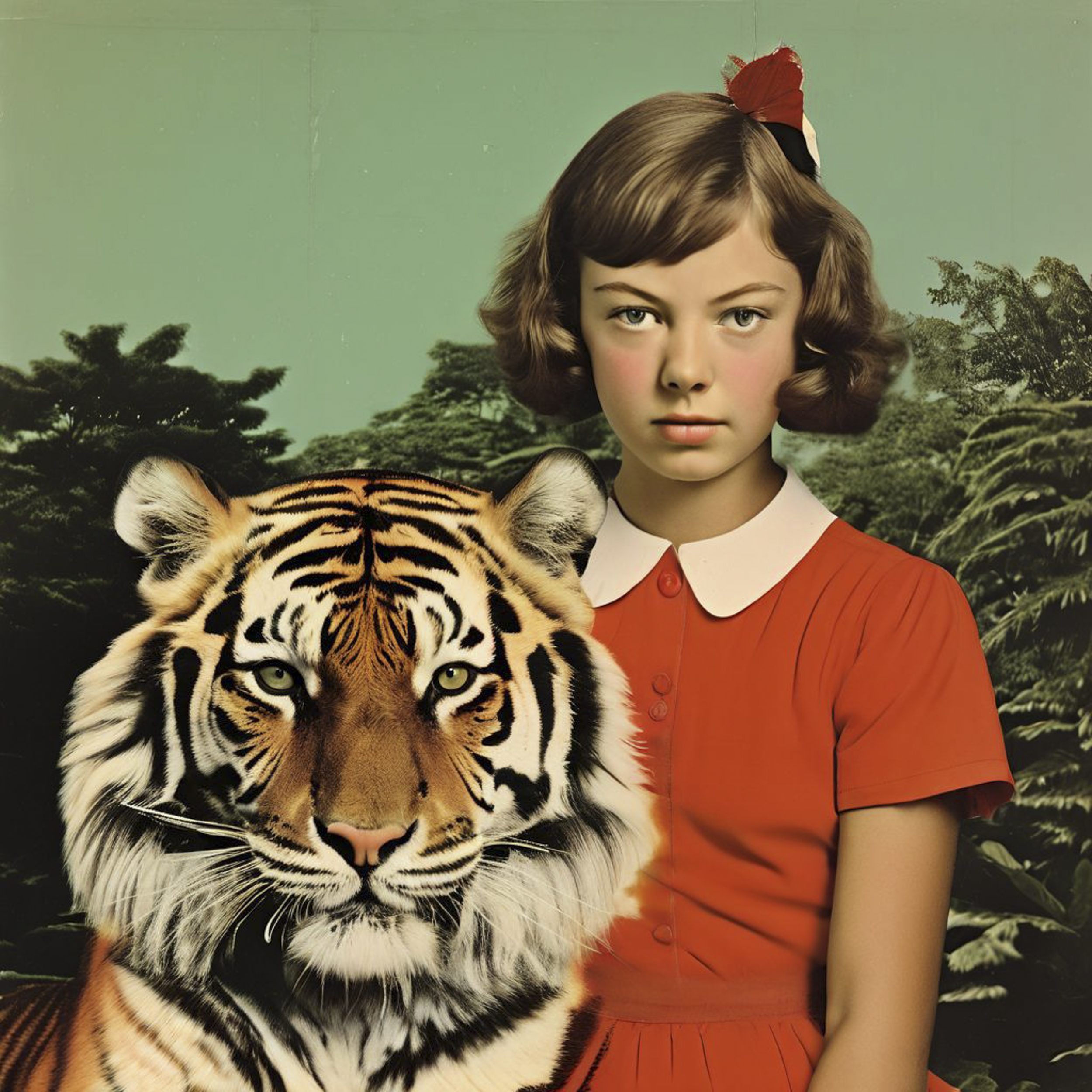 Girl and Tiger - Natural Selection-HEYDT-2024-AiAssemblage-40x40in-1 2.png