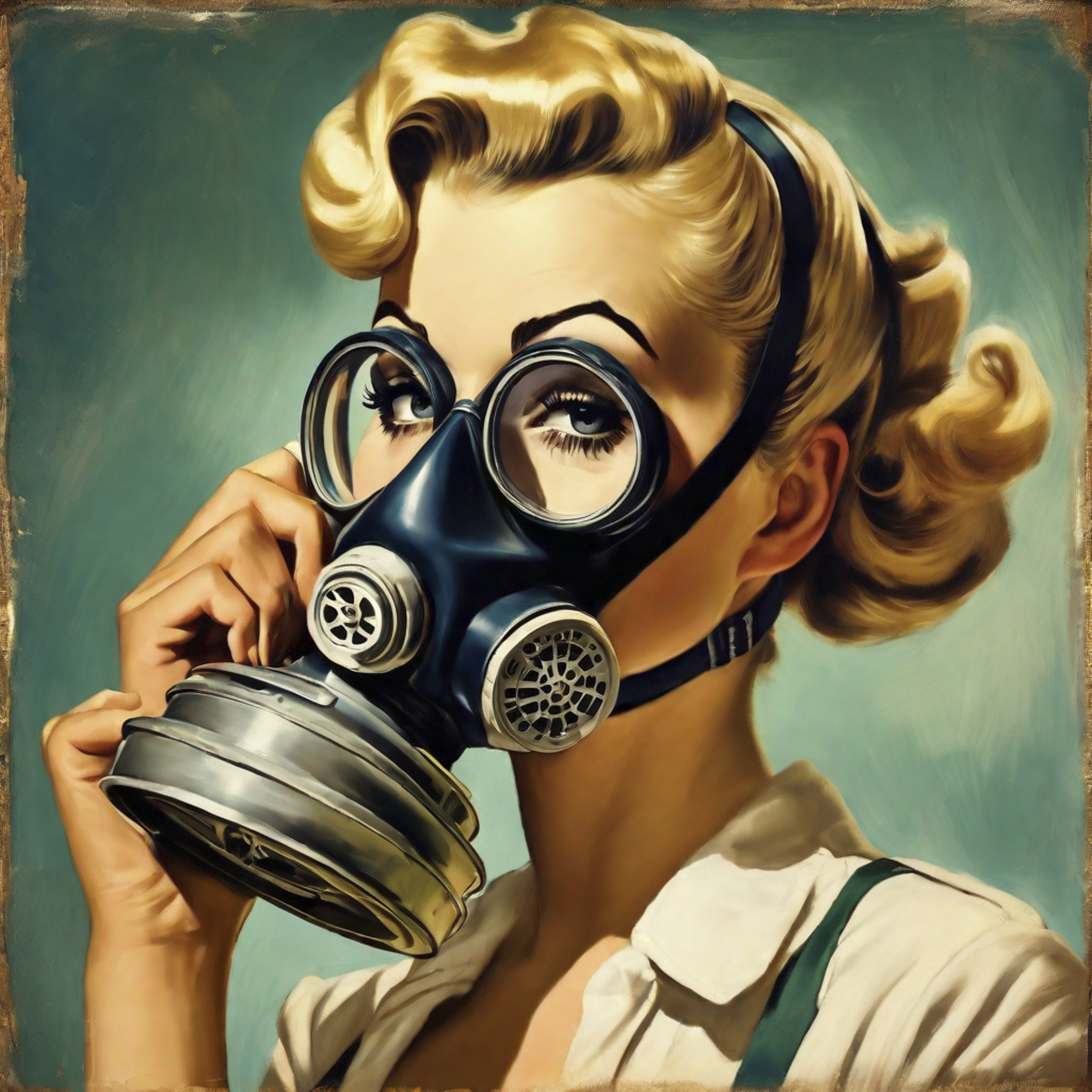 Gas Mask Gal - Apocalypse Yesterday-HEYDT-2024-AiAssemblage-40x40in-1 2.png