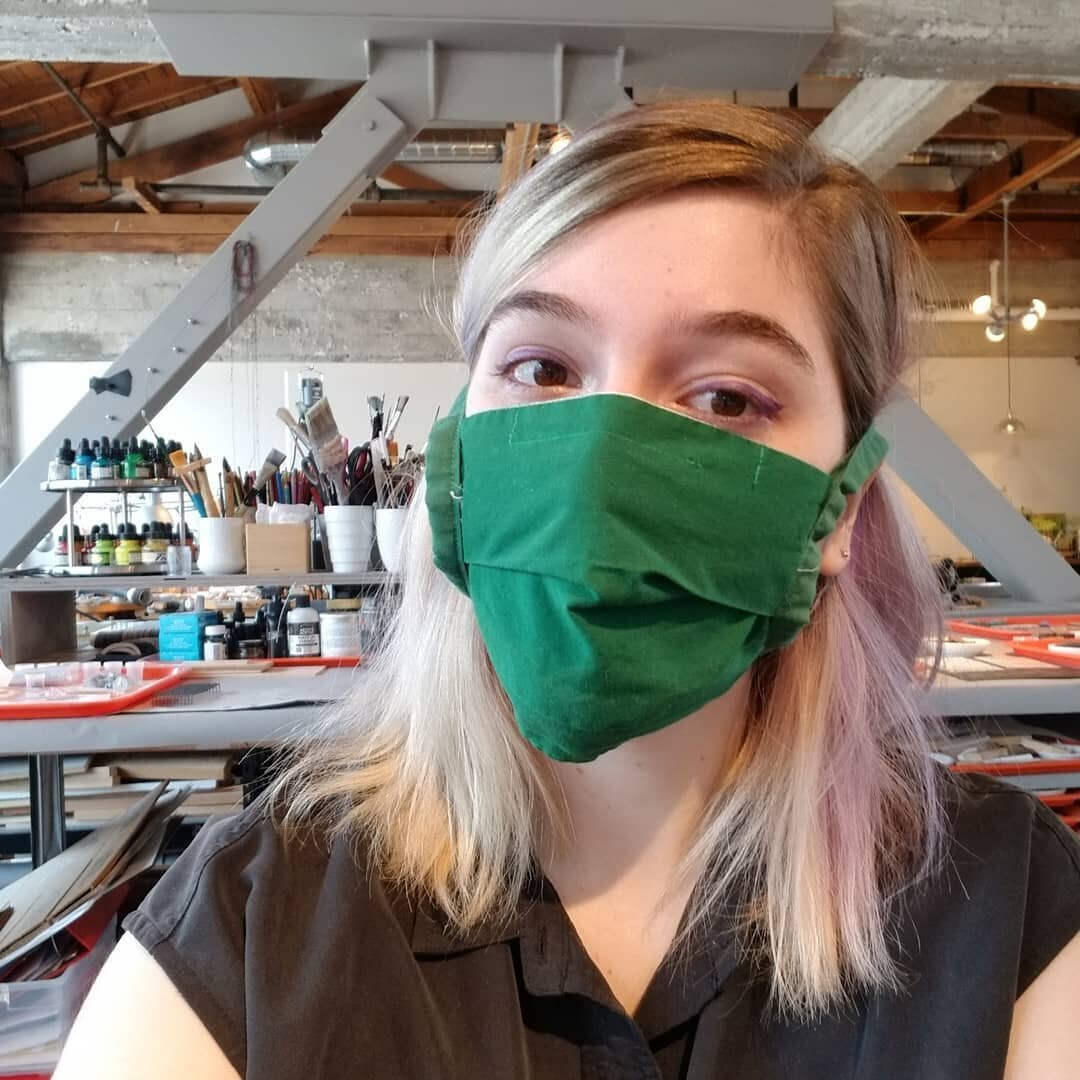 First day physically at work in almost 6 months. Thank you @juliaturnerstudio for all of the work you do to keep us safe! May I introduce you all to Mr. Filter McFilterface, the air filter that looks like it should be a subwoofer.