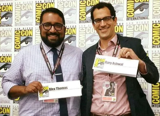 Alex and Gary presenting at San Diego Comic-Con International in 2017