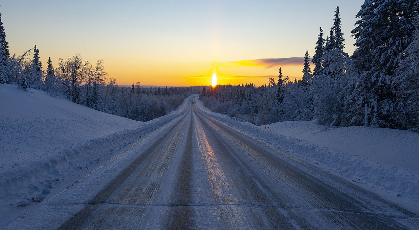  Sonnenhelo auf dem Weg nach Kiruna.  27. November 2023  13:50 Uhr 