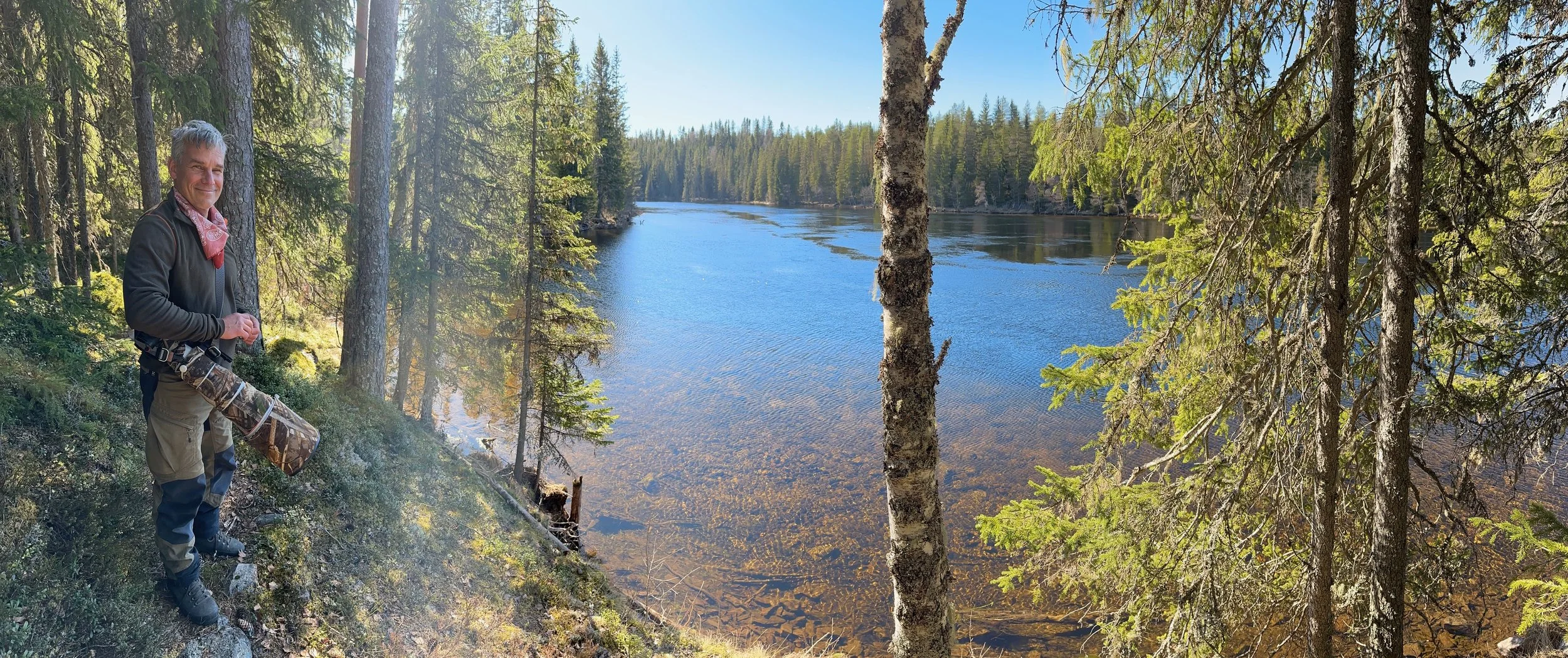  An der Rena in Norwegen, auf unserer Tour zu den Raufußhühnern  April 2026 